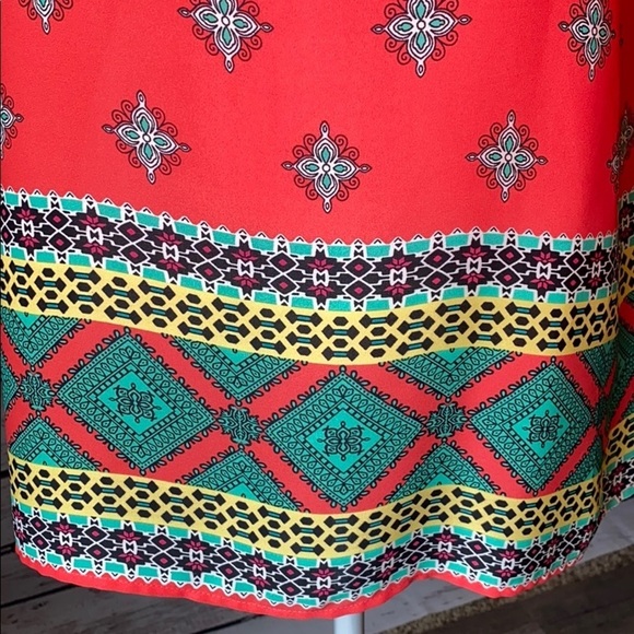 Rachel Kate pink design sleeveless top L - Picture 3 of 9